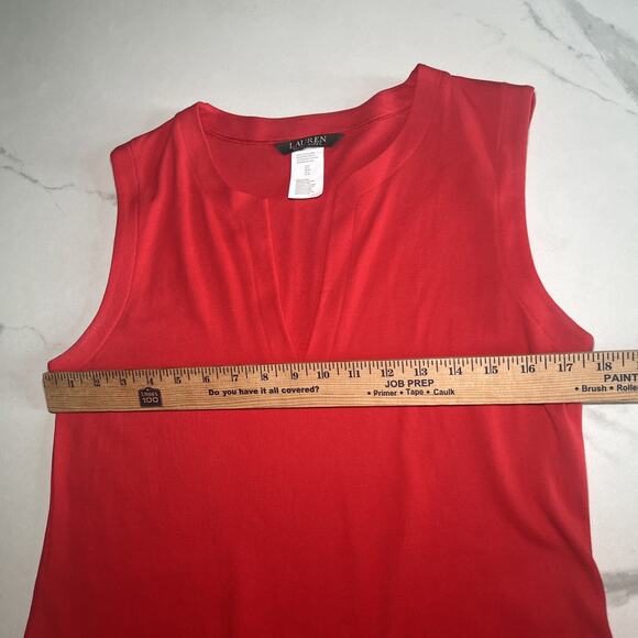Lauren Ralph Lauren Cover Up Cotton Dress Pockets Red Pullover S Beach Swim EUC - Picture 5 of 11